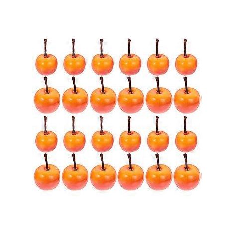 24 realistische Apfelmodelle, Fruchtdekorationen, Mini-Äpfel, künstliche Fruchtdekorationen