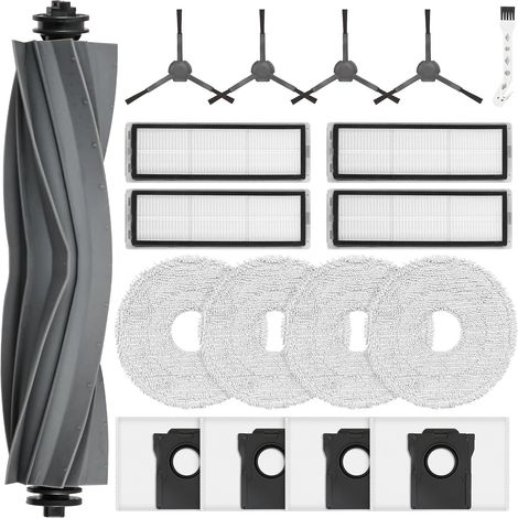 Lot de 18 - Accessoire de robot aspirateur - Pièce de rechange - Compatible Dreame L10s Plus - Filtration HEPA et nettoyage complet - Multicolore - Dimensions standard (1/5)