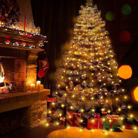 Guirlande lumineuse de Noël, 280 LED, 2 m, 8 lignes, effet cascade. (1/4)