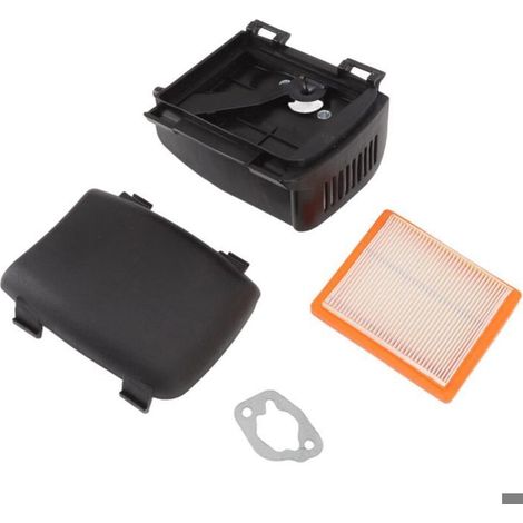 Filtre à air pour tondeuse – HAWUJ – Kit complet avec cadre noir et filtre orange – Haute précision – pour moteur 14 0 (1/4)