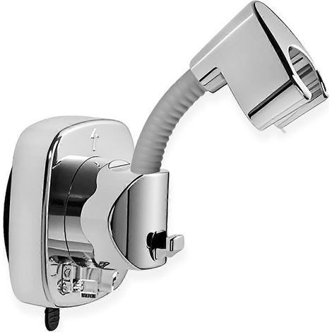 Support de douchette à ventouse réutilisable - Pivotant à 360° - Fixation murale (1/5)