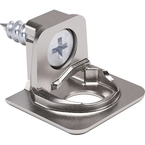 ITALIANA FERRAMENTA Tablar-Bodenträger PK2 Tablarstärke 16 mm ø 3 mm, vernickelt
