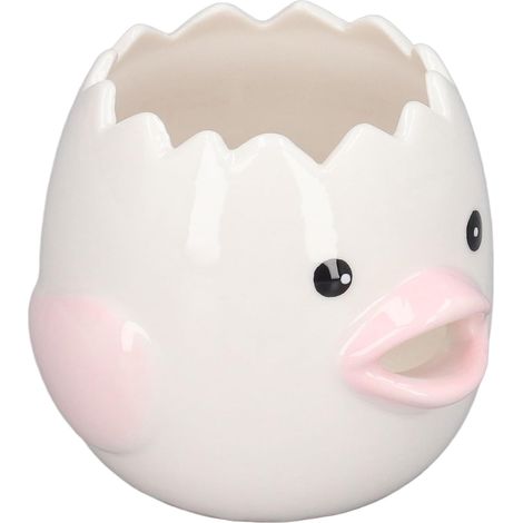 Séparateur D'œuf En Céramique - 1 Pièce - Design Bec De Poulet - Séparation Rapide - Pour Cuisine Et Pâtisserie - 6,5x7 Cm (1/5)