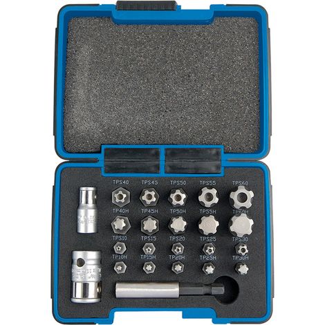Draper Expert 23241 - Set of 23 Star-Shaped TX Bits in 1/4" and 3/8" Sizes (1/5)