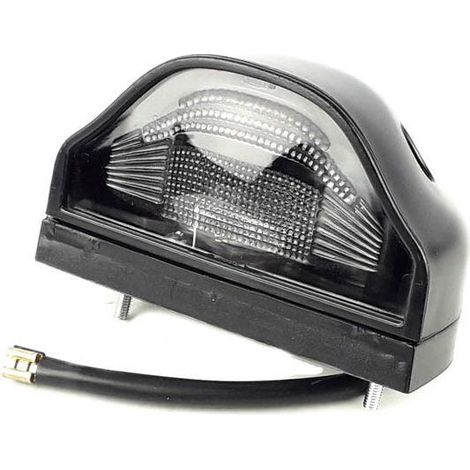 Lampe numérotée universelle, noire, avec ampoule 12V / 24V