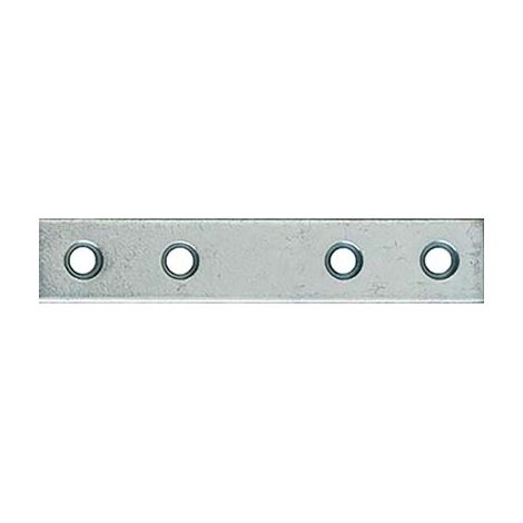 LASTRINA 4 FORI DRITTA - ZINCATA S.MM 2,0 CF=PZ 100 CM 10X1,5- 1 confezioni