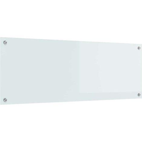 Küchenrückwand Weiß 110 x 40 x 0,6 cm Gehärtetes Glas vidaXL