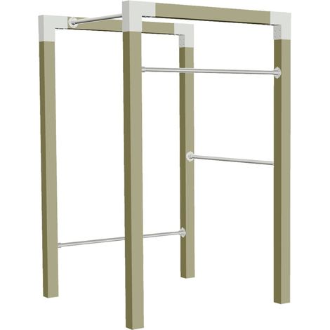 Plus Outdoor Fitness Modell 1 138 x 220 x 138 cm druckimprägniert grün