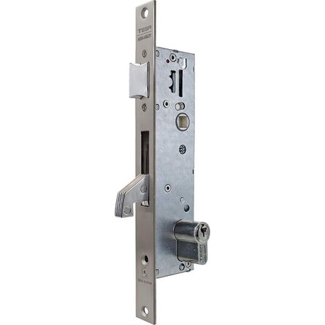 Serrure monopoint sans blason 20 mm inoxydable (1/3)