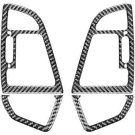 Garniture de couvercle de grille d'aération latérale de console centrale en fibre de carbone pour Ford Escape 2013-2016 (1/5)