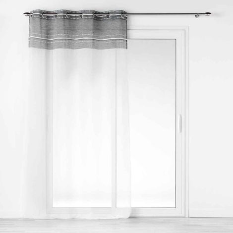 Rideau Voilage à Œillets "Aloria" 140x280cm Blanc (1/5)