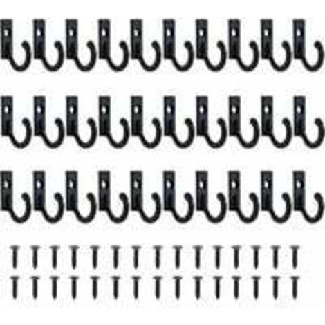 Set mit 30 kleinen Vintage-Wandhaken für Schlüssel, Garderobenhaken, Schmuckhaken, Kleiderhaken, Garderobenhaken mit Schrauben, Badezimmerwandhaken