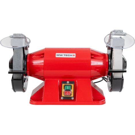 Touret à meuler dia. 200 mm 2950 rpm 900 W 230V arbre 32 mm y compris deux meules MW-Tech ME20 230V