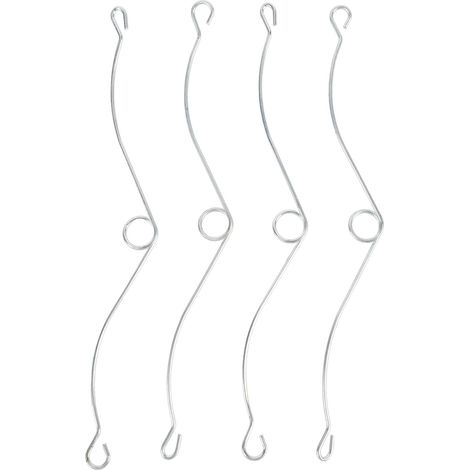 Ortviai Clips à ressort pour grille de ventilation – 4 pièces en fer haute résistance, fixation rapide pour couvercle d’extracteur salle de bain