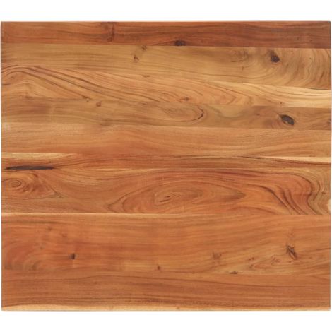 Dessus de table-Plateau de Table de Remplacement 100x80x2,5cm rectangulaire bois massif d'acacia 676689 (1/5)