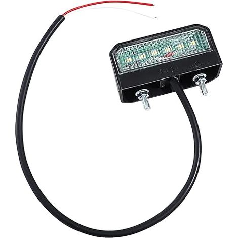 LED Eclairage de Plaque D'immatriculation, Lampe d’Immatriculation 1224V Feu Arrière Étanche pour Voiture, Remorque, Véhicule ou Camion (1/5)