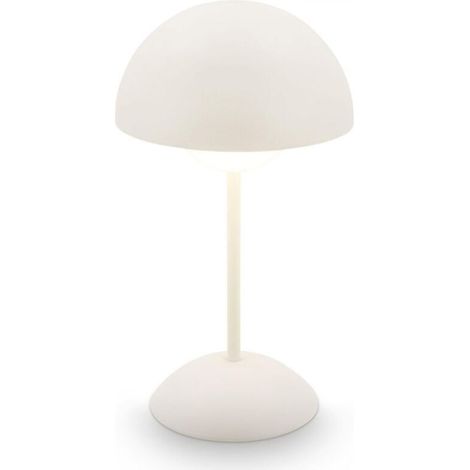 Mushroom lamp for bedroom, USB charging, simple retro LED night light, decoration, gift, touch desk lamp, White (1/5)