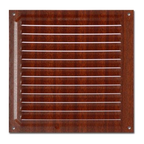 REJILLA 20X20CM MADERA OSCURA - BRINOX