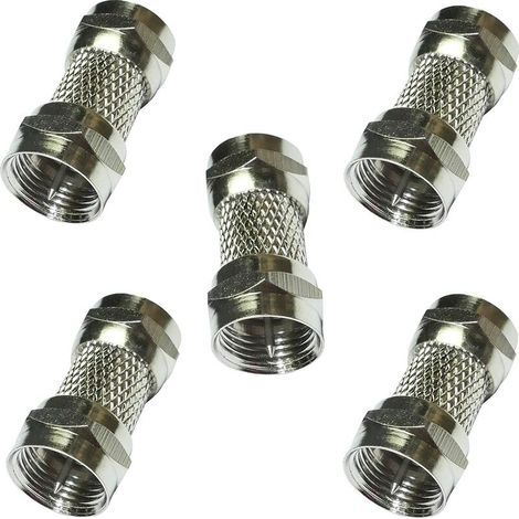 BRAVIX 5X Connecteur raccord coupleur fiche F mâle-mâle coaxial Satellite antenne TV télé