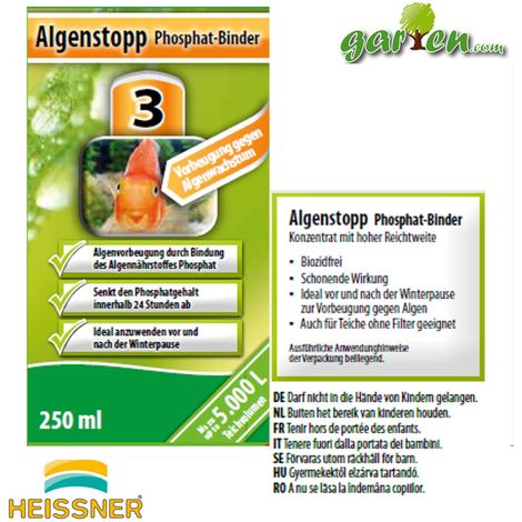 Algenstopp - Phosphat-Binder von Heissner 250 ml (1/2)