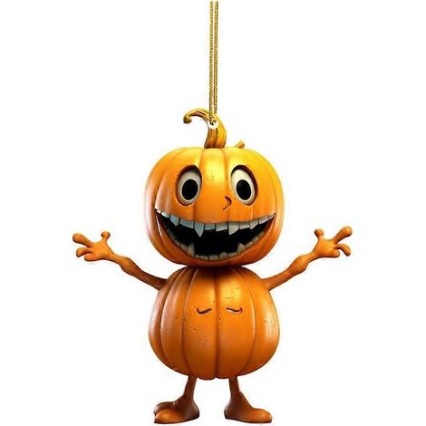 Selbstgemachte Hängedekoration für Zuhause, Halloween-Kürbismann-Hängeornament, 9-teiliges Hängedekorationsgeschenk.