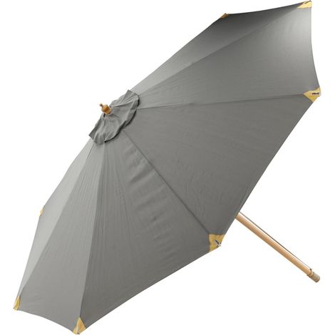 Parasol Inclinable en Bois "Nypo" 330cm Gris