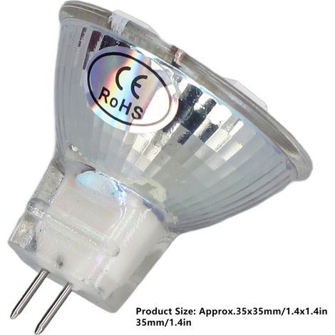 Replacement MR11 LED bulb, 5W, 500lm, with 15 LEDs, Double Pin Base, for spotlight, landscape lamp, warm white, 4 pieces (1/5)