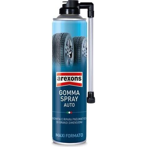 Foratura Pneumatici per Auto Moto AREXONS Gomma Spray Maxi Formato da 400 ml.