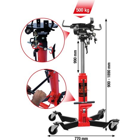 KS Tools performance Hydraulik-Getriebeheber mit Tisch, 500 kg (1/5)