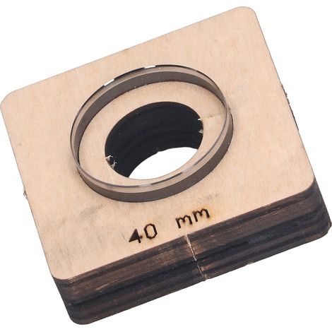 Matrice de découpe ronde pour cuir, bois et acier allié, moule de perforation pour le bricolage, diamètre 40 mm (1/5)