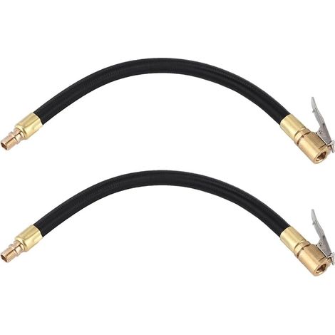 Tube d'extension de gonflage de pneu, pompe à pression, mandrin de gonflage rapide, adaptateur de tuyau, pince de charge rapide, tube haute pression, pièces de réparation automobile et moto (1/4)