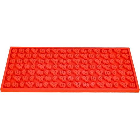 Barmatte 45x30x0,8CM, rutschfeste PVC-Barmatte, rot