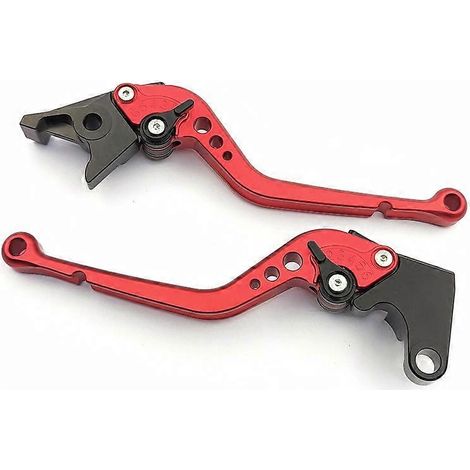 Convient aux motos Yamaha YZF R1 R6, ancien modèle, levier de frein, d'embrayage et de klaxon modifié en alliage d'aluminium (rouge). (1/5)