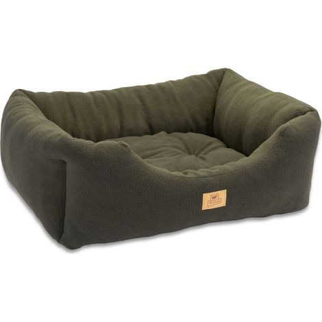 Ferplast COCCOLO MICROFLEECE Divano in morbido micropile per cani e gatti. Varie misure.. Variante 80 - Misure: 78 x 56 x h 22 cm - Verde