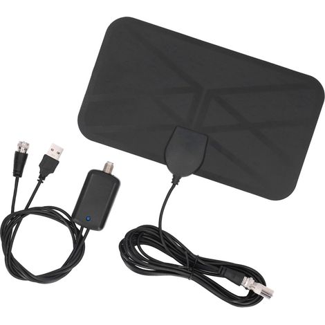 Antenne TNT intérieure numérique HD 4K 1080P réception 25DBI autocollante KJ-036 (1/5)