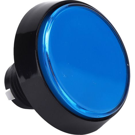 Flacher 60-mm-LED-Schalter für Spielzeugkran, blau beleuchteter Knopf mit 3-Fuß-Fuß (1/5)