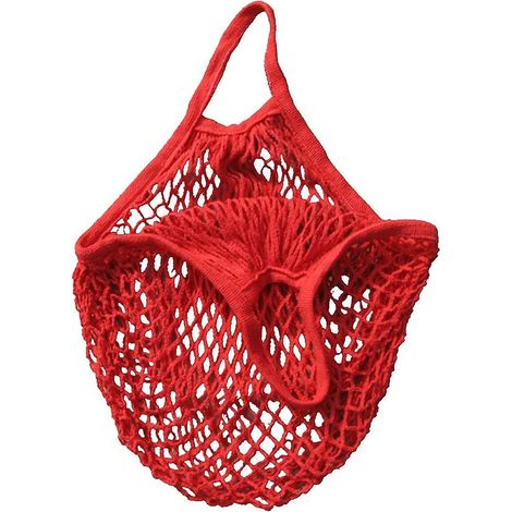 Filet à provisions en coton biologique, sac à pommes de terre, couleur, tissu, résistant à la pourriture, taille unique (1/5)