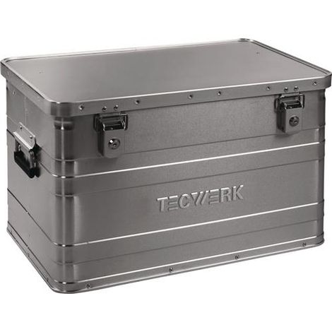 TECWERK Aluminiumbox L595xB390xH380mm 70l m.Klappverschluss u.Zylinderschl.TECWERK