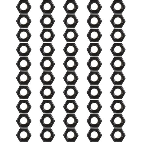 Écrous de blocage M8 pour skateboards, lot 50, visserie adaptée aux axes et roues, métalliques (1/5)