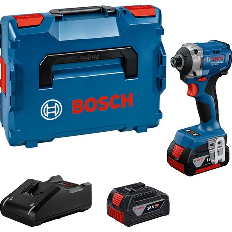 Tournevis à percussion sans fil GDR 18V-215 2 batteries GBA 18V 4.0Ah incl. chargeur GAL 18V-40 L-BOXX (1/5)