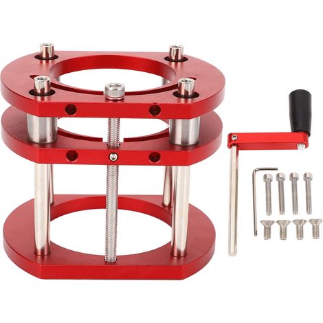 [JAMAIS UTILISÉ]Base de levage pour défonceuse, réglable en hauteur, pour moteurs de 64 à 66 mm de diamètre. (1/5)