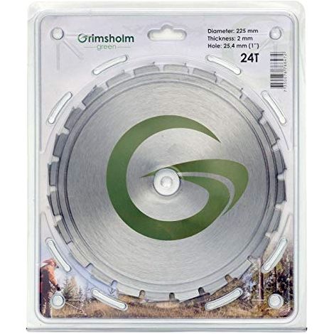 Decespugliatore grimsholm-green brush cutter blade 24t 225mm 2mm