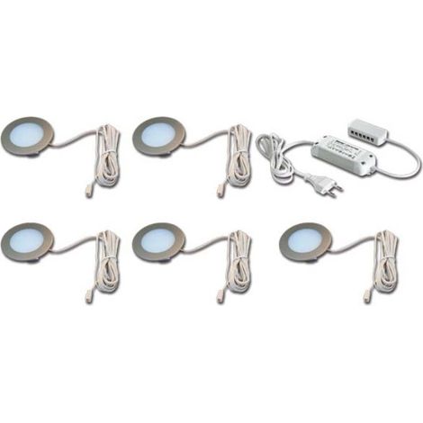 Hera 5er-Set LED-Einbauleuchte 3W ww Tr.24/30W 61056958002 (1/5)