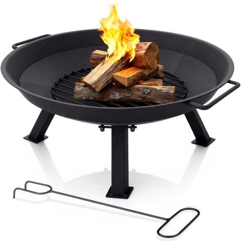 Gartenfeuerzeug mit Griffen, Kugelfeuerzeug, Metallgrill 56 cm