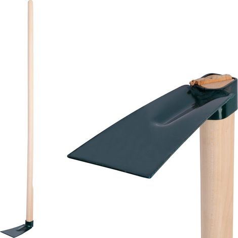 Hacke G284C-WH, flach, schmal, Holzstiel