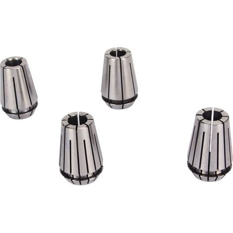 4 Stück 4-Backen-Spannzangenfutter für CNC-Graviermaschinen aus hochkohlenstoffhaltigem Stahl, Dreh- und Fräsmaschinen, Federspannzangenfutter (1/5)