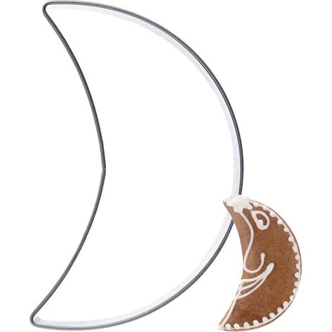 Tagliabiscotti a forma di luna in acciaio, 6 cm (1/5)
