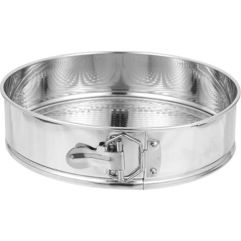 25 cm große Springform aus Edelstahl mit herausnehmbarem Boden (1/5)
