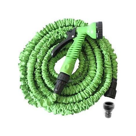 Tuyau d'arrosage extensible 30 m canada green + pistolet 7 fonctions (1/5)