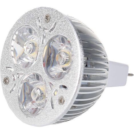Ampoule LED MR16 3W 12-24V blanc chaud (3 LED) (1/3)